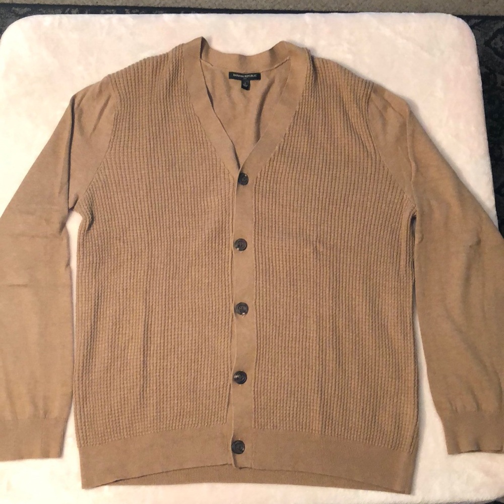 Men’s Tan Cardigan